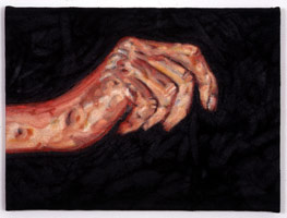 Hand (PC945), 1994 / 
acrylic on canvas / 
18 1/2 x 25 in (47 x 63.5 cm) / 