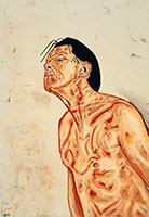 Tony Bevan / 
Self Portrait (PC9211), 1992 / 
powdered pigment & acrylic on canvas / 
50 1/4 x 34 3/4 in. (127.6 x 88.3 cm)