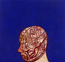 Tony Bevan / 
Self-Portrait, 2012 / 
pigment and acrylic on canvas / 
35.8 x 37.4 in. (91 x 95 cm)