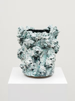 Tony Marsh / 
Untitled, from the 'Crucible' series, 2020 / 
multiple fired clay and assorted ceramics glaze materials / 
22 x 16 x 17 in. (55.9 x 40.6 x 43.2 cm)