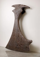 Ben Jackel / 
Down to the Bone, 2008 - 2009 / 
redwood and graphite / 
120 x 90 x 16 in (304.8 x 228.6 x 40.6 cm)