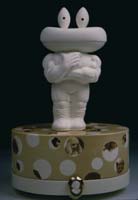 Tetsuji Aono / 
Untitled (Soapman-F), 2003 / 
Ceramic / 
12 3/4 x 6 x 9 in. (32.4 x 15.2 x 22.9 cm)