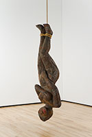 Alison Saar / 
Strange Fruit, 1995 / 
Tin alloy, wood, dirt, found objects, rope, and paint / 
Collection of the Baltimore Museum of Art Baltimore, MD / 
© Alison Saar