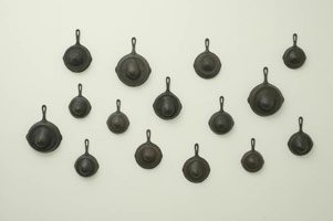 Suckle, 2006 / 
      15 cast bronze elements / 
      Installed dimensions: 44 x 82 x 5 in. (111.8 x 208.3 x 12.7 cm) / 
      Private collection 