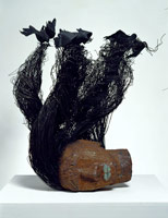 Treetop, 2005 / 
      wood, ceiling tin, wire, lead and tar / 
      32 x 36 x 26 in. (81.3 x 91.4 x 66 cm) / 
      Private collection