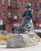 Alison Saar / 
Swing Low: Harriet Tubman Memorial / 
122nd and Frederick Douglass Ave. / 
Commissioned by the City of New York / 
13'x21'x9' (with base)