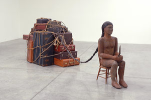 Alison Saar / 
Coup, 2006 / 
wood, wire, tin & found objects / 
Overall: 52 x 168 x 52 in. (132.1 x 426.7 x 132.1 cm) 