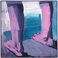 K.H. Hodicke / 
Columns of Hercules, 1982 / 
synthetic resin on canvas / 
72 x 72 in. (182.88 x 182.88 cm) / 
Private collection