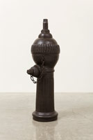 Ben Jackel / 
Large headed hydrant, youth, 2013  / 
stoneware, beeswax / 
34 x 12 x 9 in. (86.4 x 30.5 x 22.9 cm)
