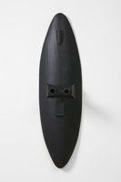 Ben Jackel / 
Ironclad 1, 2004 / 
stoneware, acrylic / 
36 x 10 x 9 in (91.4 x 25.4 x 22.9 cm)