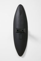 Ben Jackel / 
Ironclad 1, 2004 / 
stoneware, acrylic / 
36 x 10 x 9 in (91.4 x 25.4 x 22.9 cm)