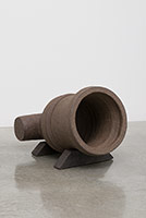 Ben Jackel / 
Heavy Mortar, 2016 / 
stoneware / 
30 x 18 x 18 in. (76.2 x 45.7 x 45.7 cm)