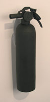 Ben Jackel / 
Small Fire Extinguisher, 2007 / 
stoneware and hardware / 
13 x 5 x 4 in (33 x 12.7 x 10.2 cm)