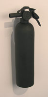 Ben Jackel / 
Small Fire Extinguisher, 2007 / 
stoneware and hardware / 
13 x 5 x 4 in (33 x 12.7 x 10.2 cm)