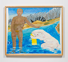 Bathers, 2003 - 04 / 
acrylic on paper / 
48 x 56 in (121.9 x 142.4 cm) / 
Private collection
