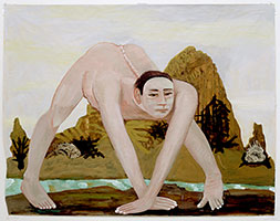 The Eunuch, 2003 - 04 / 
acrylic on paper / 
48 x 61 in (121.9 x 154.9 cm) / 
Private collection
