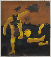 Charles Garabedian / 
Ozymandias, 2006 / 
      acrylic on paper / 
      Paper: 22 1/4 x 19 1/4 in. (56.5 x 48.9 cm) / 
      Framed: 30 3/4 x 27 1/2 in.
      (78.1 x 69.9 cm) 