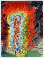 Charles Garabedian / 
Shadrack, Mishack and Abdendigo, 2006 / 
      watercolor on paper / 
      Paper: 24 x 18 in. (61 x 45.7 cm)