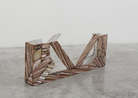 Charles Garabedian / 
Untitled, 1967 / 
painted wood, paper / 
14 x 36 in. (35.6 x 91.4 cm)