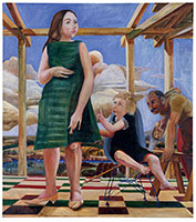 Charles Garabedian / 
Family Portrait, 1964 / 
oil on canvas / 
68 x 60 in. (172.7 x 152.4 cm)