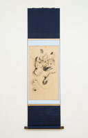 Chen Man / 
Mythical Bird of Prey, 2013 / 
Chinese ink on paper (hanging scroll) / 
16 1/2 x 30 in. (42 x 76 cm) / 
framed: 22 1/2 x 49 1/2 in. (57 x 126 cm)