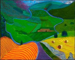 David Hockney  / 
North Yorkshire, 1997 / 
oil on canvas / 
48 x 60 in. (121.9 x 152.4 cm) / 
Private collection