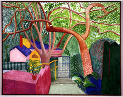 David Hockney  /  
The Gate, 2000  /  
oil on canvas  /  
60 x 76 in. (152.4 x 193 cm)  /  
Private collection 