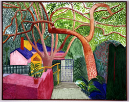 David Hockney  /  
The Gate, 2000  /  
oil on canvas  /  
60 x 76 in. (152.4 x 193 cm)  /  
Private collection 