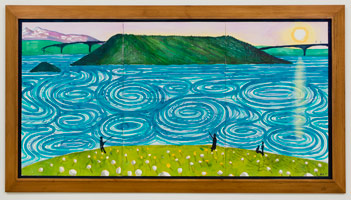 David Hockney  / 
The Maelstrom. Bodo, 2002 / 
watercolour on paper (6 sheets) / 
36 x 72 in. (91.5 x 183 cm) / 
Private collection