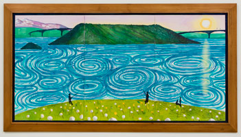 David Hockney  / 
The Maelstrom. Bodo, 2002 / 
watercolour on paper (6 sheets) / 
36 x 72 in. (91.5 x 183 cm) / 
Private collection