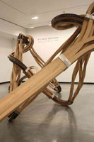 Installation photography, Richard Deacon, Portland Art Museum, 26 January - 1 June 2008 / 
exhibition space 30 x 32 ft (9.14 x 9.75 m) 