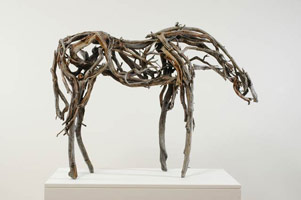 Deborah Butterfield / 
Untitled 3086.1 (DBut06-8), 2006 / 
      cast bronze / 
      43 x 61 x 14 in. (109.2 x 154.9 x 35.6 cm) / 
      Private collection 