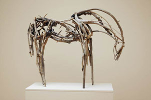 Deborah Butterfield / 
Untitled 3092.1 (DBut06-10), 2006 / 
        cast bronze / 
        41 1/2 x 53 x 13 in. (105.4 x 134.6 x 33 cm) / 
        Private collection 