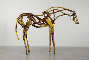 Deborah Butterfield / 
Untitled (DBut06-11), 2006 / 
      found steel, welded / 
      91 x 121 x 34 in. (231.1 x 307.3 x 86.4 cm) / 
      Private collection