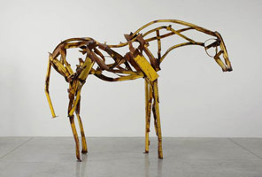 Deborah Butterfield / 
Untitled (DBut06-11), 2006 / 
      found steel, welded / 
      91 x 121 x 34 in. (231.1 x 307.3 x 86.4 cm) / 
      Private collection