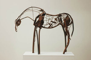 Deborah Butterfield / 
Untitled (DBut06-13), 2006 / 
      found steel, welded / 
      43 x 54 x 18 in. (109.2 x 137.2 x 45.7 cm) / 
      Private collection