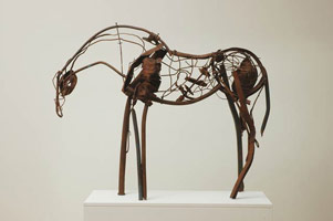 Deborah Butterfield / 
Untitled (DBut06-13), 2006 / 
      found steel, welded / 
      43 x 54 x 18 in. (109.2 x 137.2 x 45.7 cm) / 
      Private collection