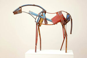 Deborah Butterfield / 
Untitled (DBut06-14), 2006 / 
      found steel, welded / 
      46 x 55 x 19 in. (116.8 x 139.7 x 48.3 cm) / 
      Private collection