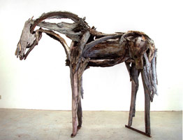 Deborah Butterfield / 
Apu, 2003 / 
cast bronze / 
97 x 113 x 31 in. (246.4 x 287 x 78.7 cm) / 
Private collection, Houston, TX