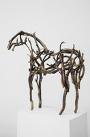 Deborah Butterfield / 
Na'Kupono, 2012 / 
painted bronze / 
40 1/2 x 42 x 13 in. (102.9 x 106.7 x 33 cm)