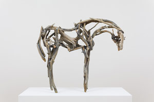 Deborah Butterfield / 
Fairy Lake, 2012 / 
painted bronze / 
38 x 40 x 26 in. (96.5 x 101.6 x 66 cm) / 
Private collection