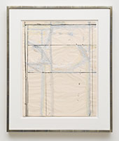 Richard Diebenkorn / 
Untitled (CR no. 4181), 1975 / 
Ink, acrylic, and graphite on paper / 
24 x 18 3/4 in. (61 x 47.6 cm) / 
Framed Dimensions: 31 3/4 x 26 3/4 x 1 5/8 in. (80.6 x 67.9 x 4.1 cm)