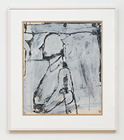 Richard Diebenkorn / 
Untitled (RD 2191) (CR no. 2013), 1956 / 
gouache, charcoal on paper pasted on cardboard / 
Paper: 22 1/2 x 19 in. (57.2 x 48.3 cm) / 
Framed: 30 1/2 x 27 in. (77.5 x 68.6 cm)