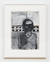 Richard Diebenkorn / 
Untitled (RD 736) (CR no. 2123), 1957 / 
gouache, ink wash and charcoal on paper / 
Paper: 18 x 13 1/8 in. (45.7 x 33.3 cm) / 
Framed: 25 3/4 x 21 in. (65.4 x 53.3 cm)