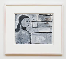 Richard Diebenkorn / 
Untitled (RD 744) (CR no. 2011), n. d. / 
gouache, ink, ink wash on paper / 
Paper: 11 x 14 in. (27.9 x 35.6 cm) / 
Framed: 19 x 21 3/4 in. (48.3 x 55.2 cm)