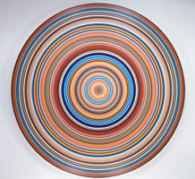 Don Suggs / 
Les Demoiselles D'Avignon (Patrimony Series), 2006 / 
      oil on canvas / 
      Diameter: 90 in. (228.6 cm) 