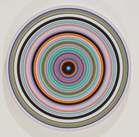 Don Suggs / Mooring (Matrimony Series), 2007 / 
      oil on canvas / 
      Diameter: 60 in. (152.4 cm) / 
      Private collection 