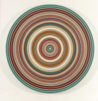 Don Suggs / 
Raft of the Medusa, 2007 / 
oil on canvas  / 
Diameter: 108 in. (274.3 cm) / 
Private collection 