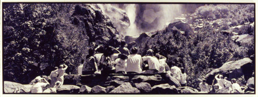 Cult of the Regular Polygon, 1993 / 
compound photograph / 
26 x 71 in (66. x 180.3 cm) / 
Private collection