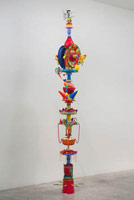 Don Suggs /  
Acid-trope Feast Pole, 2008 /  
plastic objects, metal armature /  
approx. 144 x 16 x 28 in. (365.8 x 40.6 x 71.1 cm) 